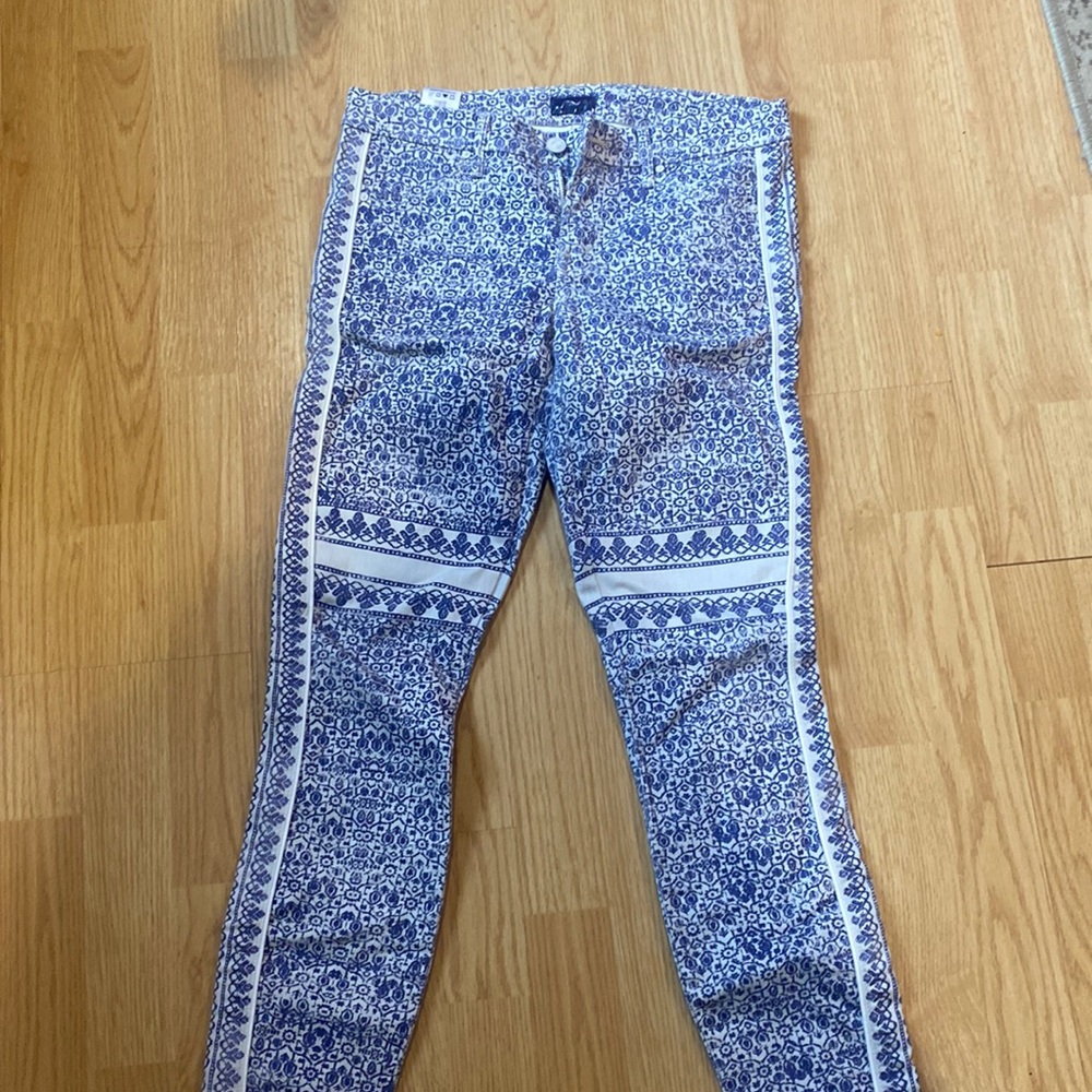 Patterned Mother Jeans